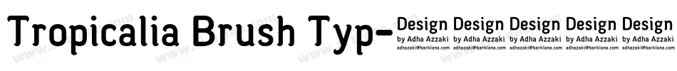 Tropicalia Brush Typ字体转换